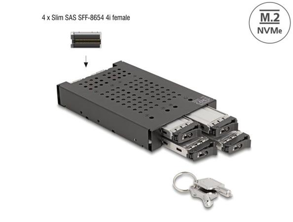 3.5? Mobile Rack for 4 x M.2 NVMe SSD wi, 3.5? Mobile Rack for 4 x M.2 NVMe SSD wi 47072
