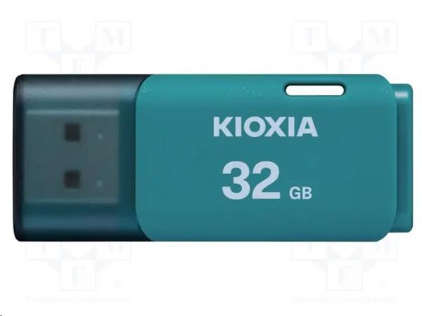 32 GB. USB 2.0 kľúč . KIOXIA Hayabusa U202, svetlomodrý LU202L032GG4