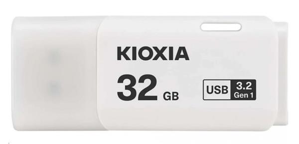 32 GB. USB 3.0 kľúč . KIOXIA Hayabusa U301, biely LU301W032GG4
