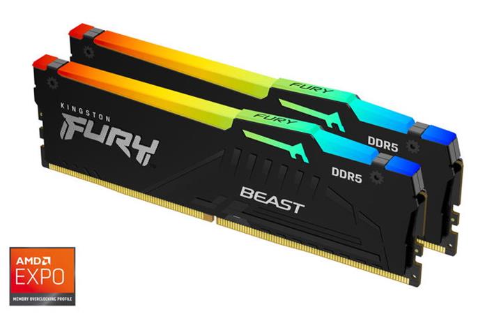 32GB 6000 DDR5 DIMM Kit2 FURY Beast RGB KF560C36BBEAK2-32