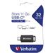 32GB USB-C Flash Drive 3.2 Gen Store'n'Go Verbatim, černá 0023942494577