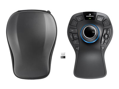 3Dconnexion SpaceMouse Pro Wireless - 3D myš - 15 tlačítka - bezdrátový - 2.4 GHz - bezdrátový přij 3DX-70007 3DX-700119