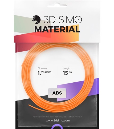 3DSimo Filament ABS II-oranž.,černá,bílá 8594177460382