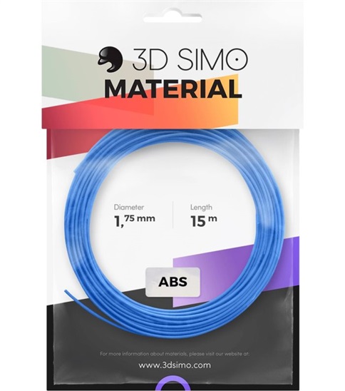 3DSimo Filament-ABS-modrá,zelená,žlutá 8594177460283