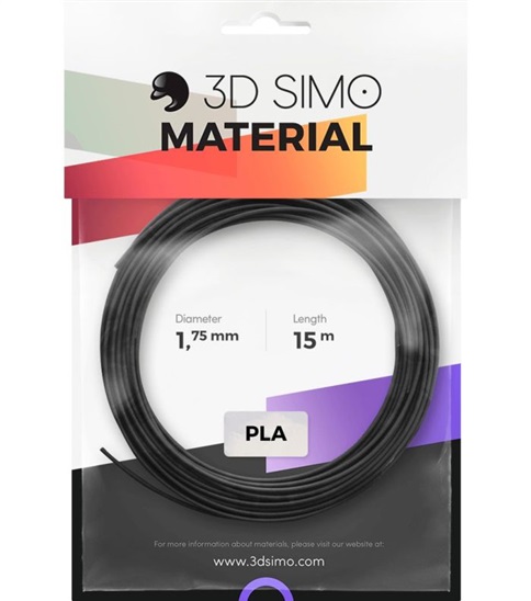 3DSimo Filament PLA-černá,zlatá,stříbrná 8594177460290