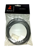 3DW - ABS filament pro 3D tiskárny, průměr struny 1,75mm, barva stříbrná, v balení 10m, teplota tisku 220-250°C