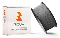 3DW - PLA filament pro 3D tiskárny, průměr struny 1,75mm, barva stříbrná, váha 0,5kg, teplota tisku 190-210°C D12207