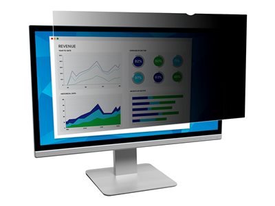 3M Bezrámový filtr - Filtr displeje ke zvýšení soukromí - 22" - černá PF220W1B