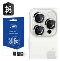 3mk ochrana kamery Lens Pro pro Apple iPhone 15 Pro Max, Silver 5903108530064