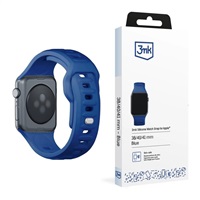 3mk Silicone Watch Strap pro Apple 38/40/41 mm Blue 5903108565585