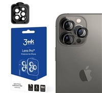 3mk tvrzené sklo Lens Pro ochrana kamery pro Apple iPhone 14 Pro / iPhone 14 Pro Max, grafitová 5903108484060