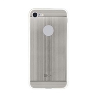 4-OK TPU METAL Case for iPhone 7 silver color