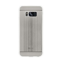 4-OK TPU METAL CASE FOR SAMSUNG GALAXY S8 COLOR SILVER