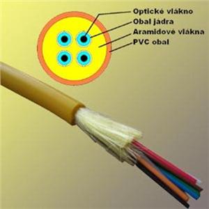 4 vl.9/125 DROP 1000N FTTx G.657A1 černý LSOH Fca