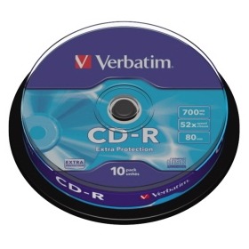 43437P CD-R 52X 10ks cake VERBATIM 23942434375