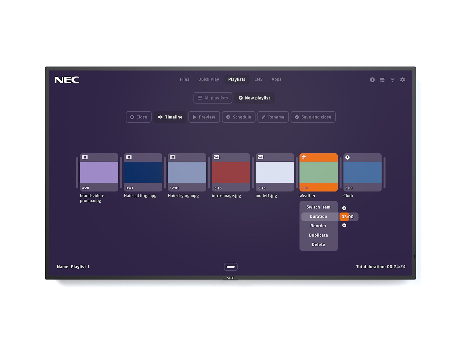 49" LED NEC MA491-MPi4,3840x2160,IPS,24/7,500cd 60005370