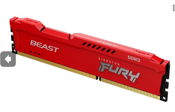 4G 1866MH DDR3 DIMM FURY Beast Red KF318C10BR/4