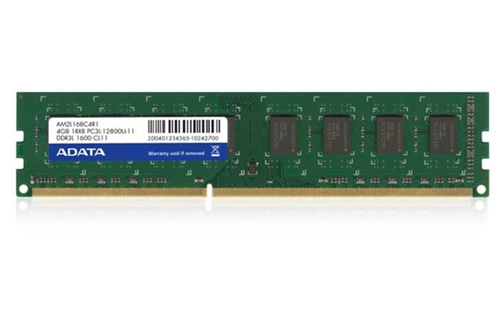 4GB DDR3L-1600MHz ADATA CL11 1,35V ADDU1600W4G11-R