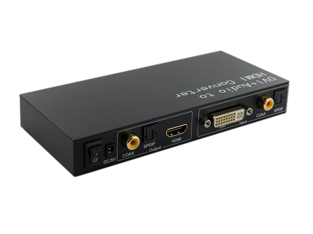 4World Převodník DVI + Optical + Coaxial na HDMI 06923
