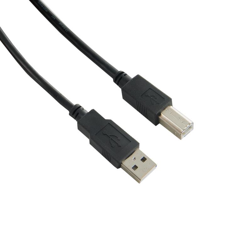 4World USB 2.0 kábel, typ A-B M/M 5m High Quality, feritový filter