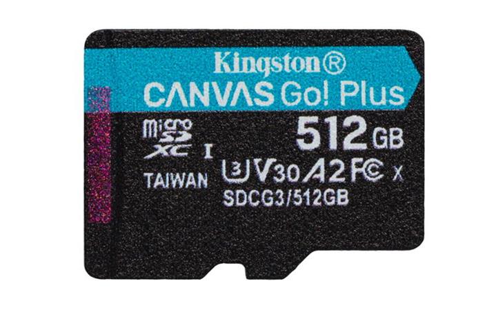 512 GB . microSDXC karta Kingston Canvas Go Plus Gen4 bez adaptéra SDCG4/512GBSP