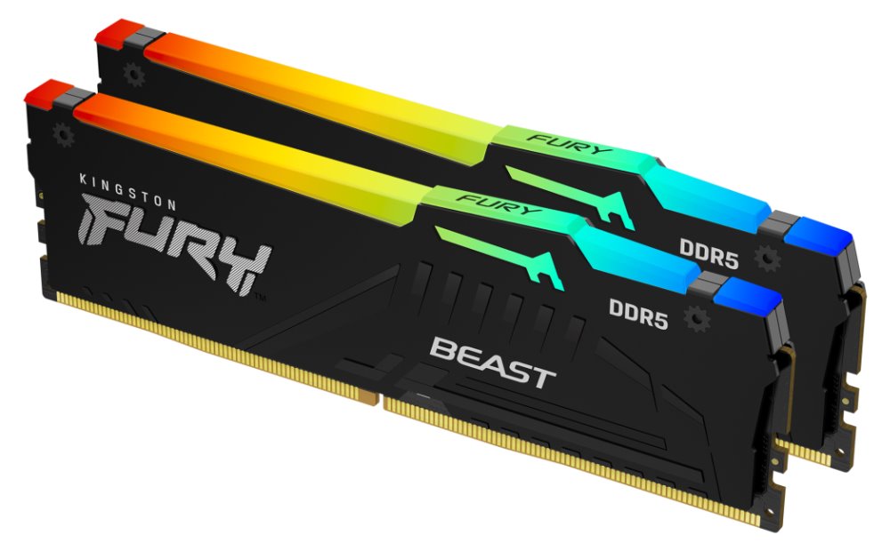 64GB 5600 DDR5 DIMM Kit2 FURY Beast RGB KF556C40BBAK2-64