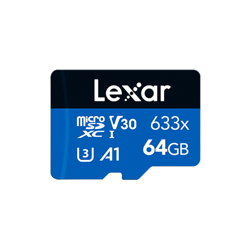 64GB Lexar High-Performance 633x microSDXC, až 100MB/s čítanie a 45MB/s zápis, C10 A1 V30 UHS-I U3 0843367128891