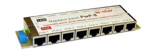 8portový napáj. panel s ochranou proti přepětí 60V PwP-8-60