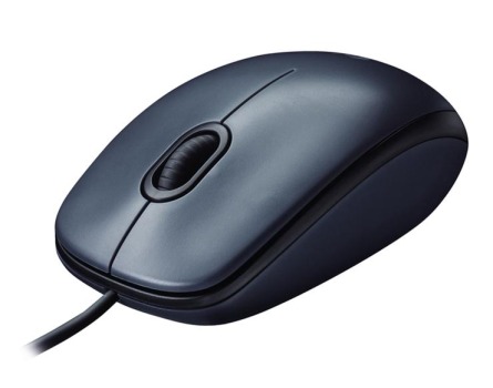 910-001604 Logitech Mouse M100 Dark, USB