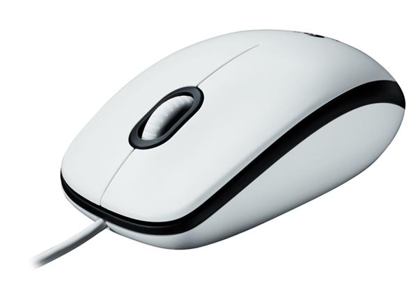 910-001605 Logitech Mouse M100 White, USB