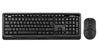 A4tech Bezdrátový kancelářský set klávesnice+myš FG1012S, CZ/SK, černá FG1012S-BK