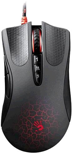 A4tech BLOODY A90 Blazing herní myš, až 4000DPI, V-Track technologie, 160KB paměť, USB, CORE 2