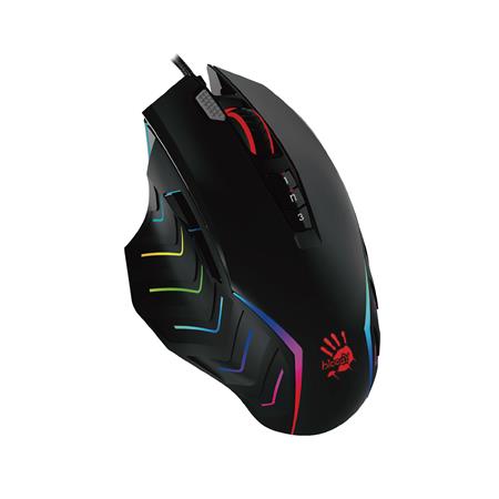 A4tech BLOODY J95S Activated, RGB podsvícená herní myš, 8000 DPI, USB, černá J95S A BK