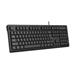 A4tech FK12, multimediální kancelářská klávesnice, CZ/US, USB, černá FK12-BK