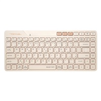 A4tech FStyler FBK26C AS, bezdrátová Dual mode Bluetooth+2,4G klávesnice, CZ, caffe latte FBK26CAS-CL