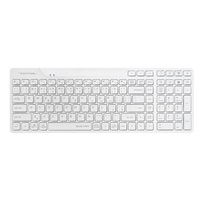 A4tech FStyler FBK27C AS, bezdrátová Dual mode Bluetooth+2,4G klávesnice, CZ, bílá FBK27CAS-WH