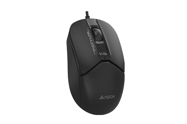 A4tech FSTYLER optická kancelářská myš, USB-C+USB-A, černá FM12ST-BK
