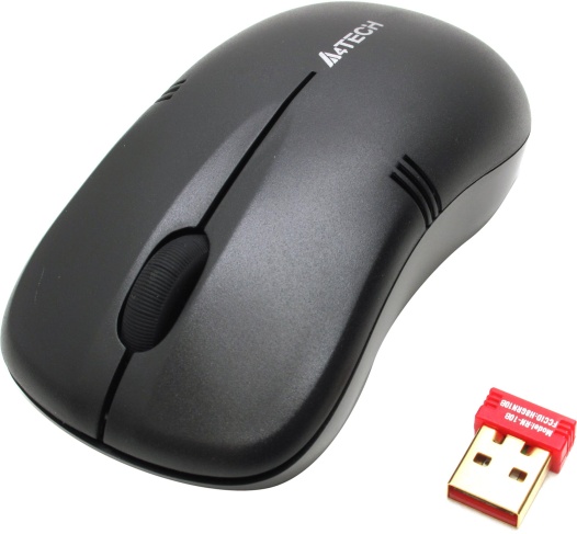 A4tech , G3-230N-1, V-Track, bezdrôtová optická myš, 2.4GHz, 10m dosah, čierna