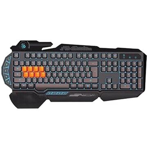 A4Tech Klávesnica BLOODY B318, herná, čierna, drôtová (USB), CZ, podsvietená, vode odolná