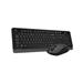 A4tech Set klávesnice+myš FG1012, Bezdrátový, US, černá FG1012-BK
