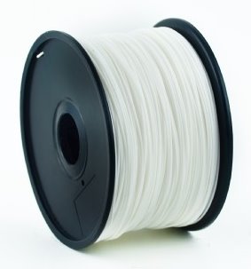 ABS plastic filament pre 3D tlač, priemer 1,75mm, farba biela, Gembird 3DP-ABS1.75-01-W