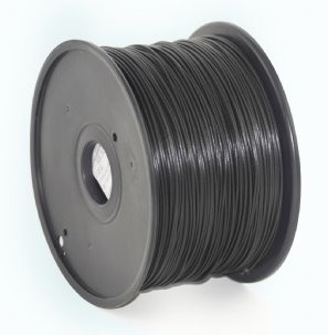 ABS plastic filament pre 3D tlač, priemer 1,75mm, farba čierna, Gembird 3DP-ABS1.75-01-BK