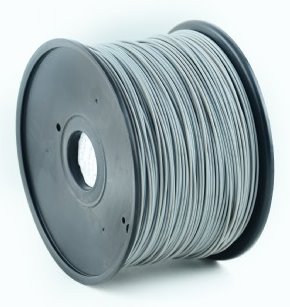 ABS plastic filament pre 3D tlač, priemer 1,75mm, farba šedá, Gembird 3DP-ABS1.75-01-GR