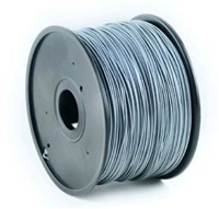 ABS plastic filament pre 3D tlač, priemer 1,75mm, farba strieborná, Gembird 3DP-ABS1.75-01-S