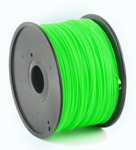 ABS plastic filament pre 3D tlač, priemer 1,75mm, farba zelená, Gembird 3DP-ABS1.75-01-G