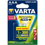 Accu R2U AAA/2 1000mAh bat. VARTA 4008496538621