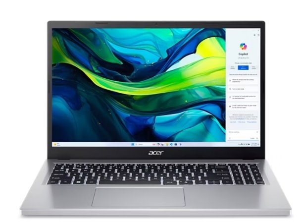 Acer Aspire GO (AG15-32P-C2FA) Intel N150/8GB/128GB SSD/15,6"/Win11 Home S mode/stříbrná NX.J73EC.001