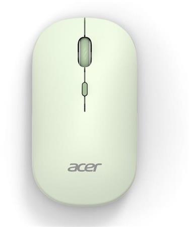 Acer bezdrátová myš AMR130 Green-Dual mode 2.4GHz+BT 5.2,4 tlačítka,800/1200/1600 dpi,5 mil.kliknutí,1xAA,W GP.MCE11.04D