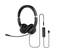 ACER Sluchátka, Office Headset, 3,5 mm Jack / USB s ovládáním na kabelu GP.HDS11.02D