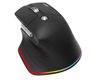 Acer Smart Fit Vertical Mouse - Black, Wireless RF 2.4GHz + BT (2x) + USB, vertikální (pro praváky), citliv HP.EXPBG.020